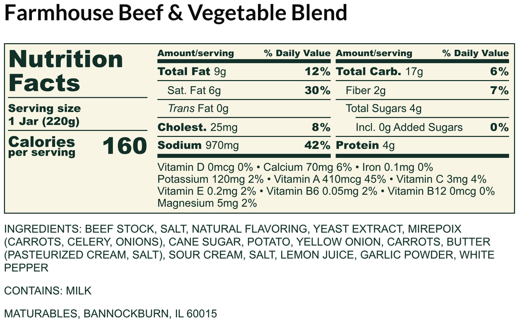 Farmhouse Beef & Vegetable Blend