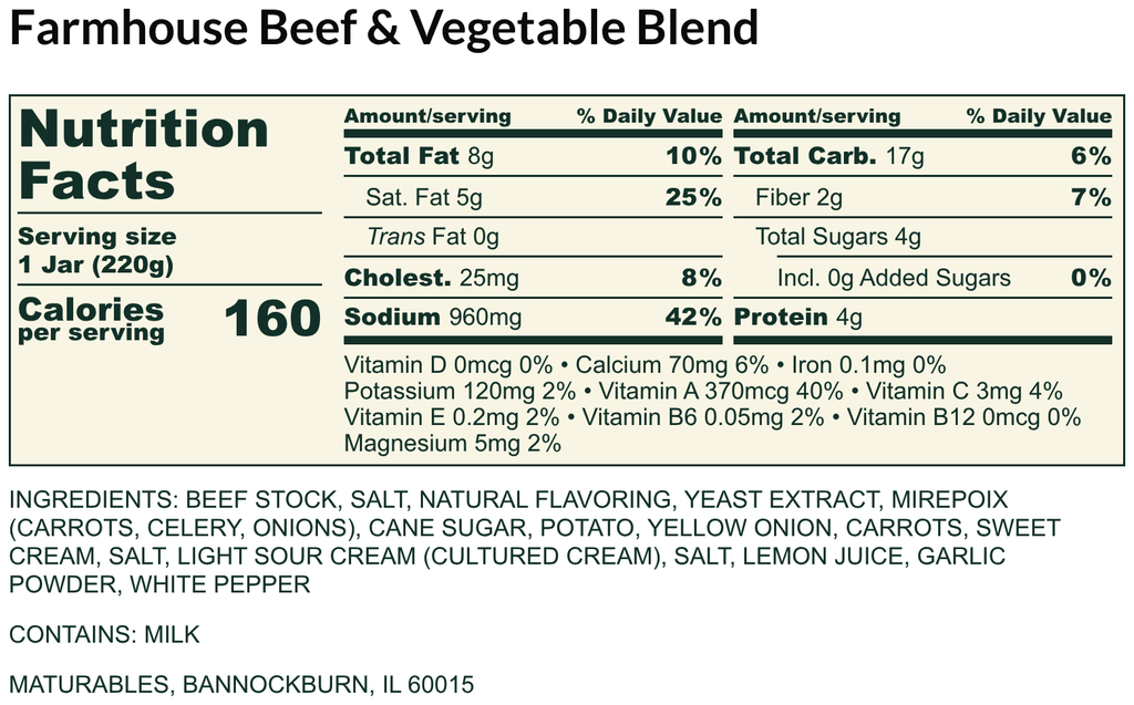 Farmhouse Beef & Vegetable Blend