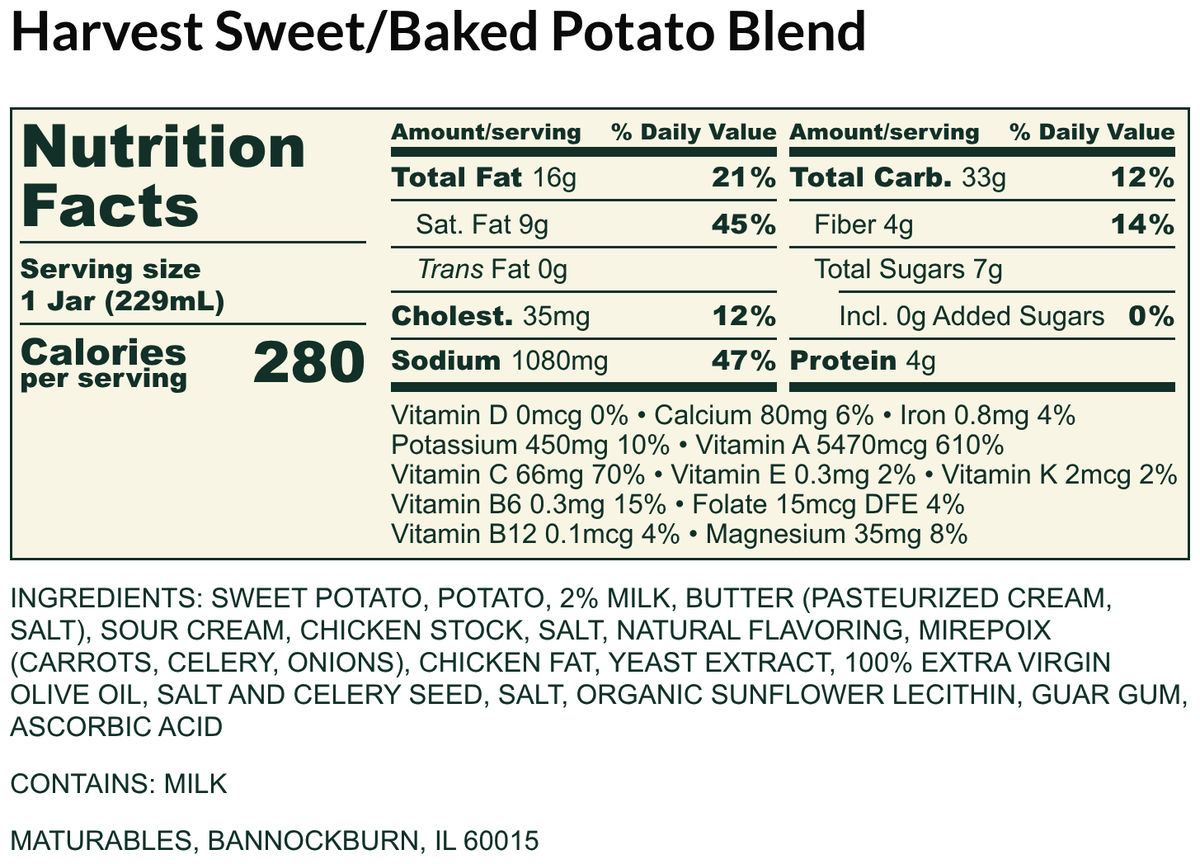 Harvest Sweet/Baked Potato Blend
