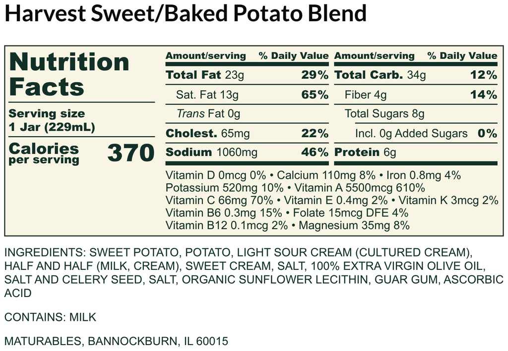 Harvest Sweet/Baked Potato Blend