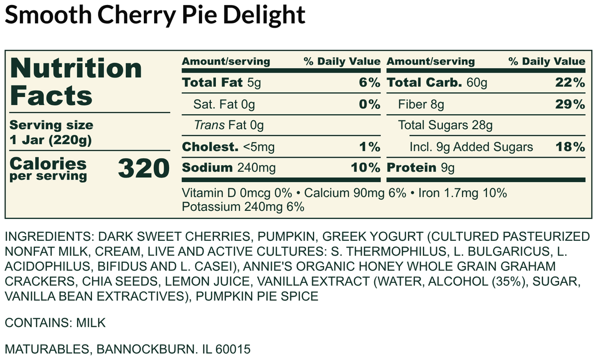 Smooth Cherry Pie Delight
