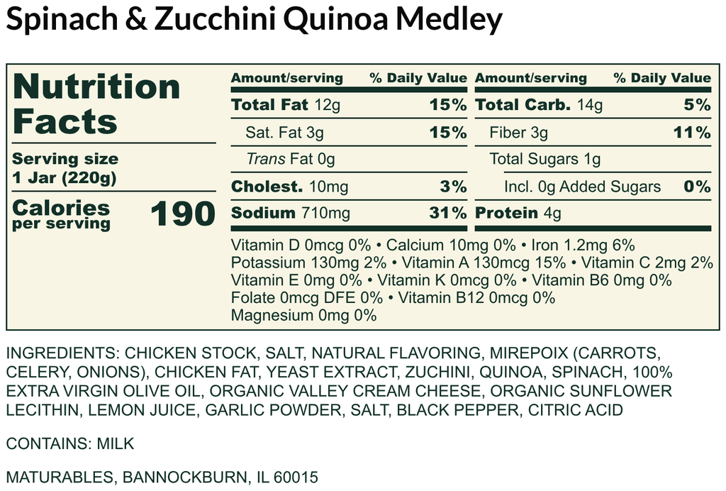 Spinach & Zucchini Quinoa Medley