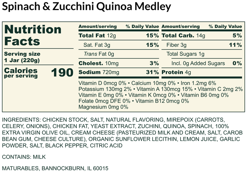 Spinach & Zucchini Quinoa Medley