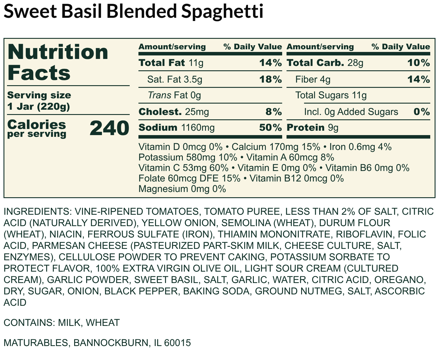 Sweet Basil Blended Spaghetti